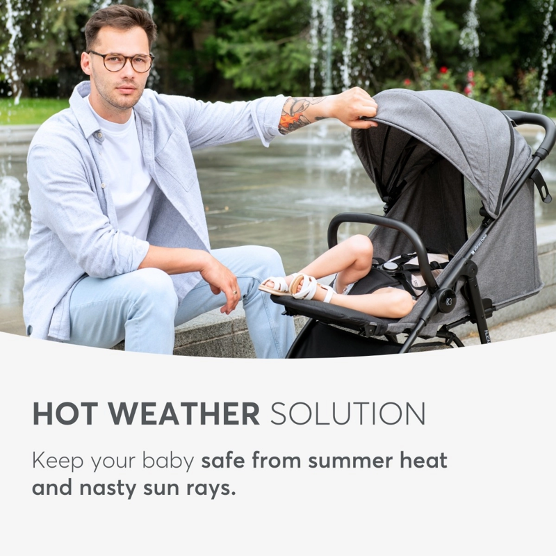 KikkaBoo® Otroški voziček Alexa Light Grey KikkaBoo