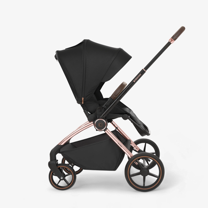 KikkaBoo® Otroški voziček s košaro 2v1 Kara Black KikkaBoo