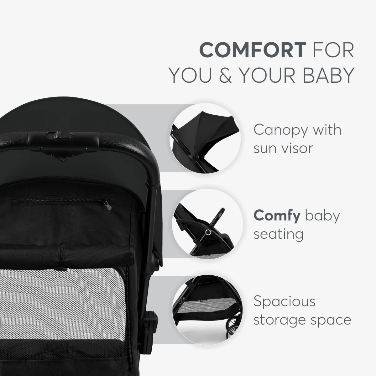 KikkaBoo® Otroški voziček Ciela Beige KikkaBoo