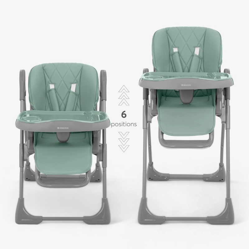 KikkaBoo® Otroški stol za hranjenje Comfy+ Grey KikkaBoo