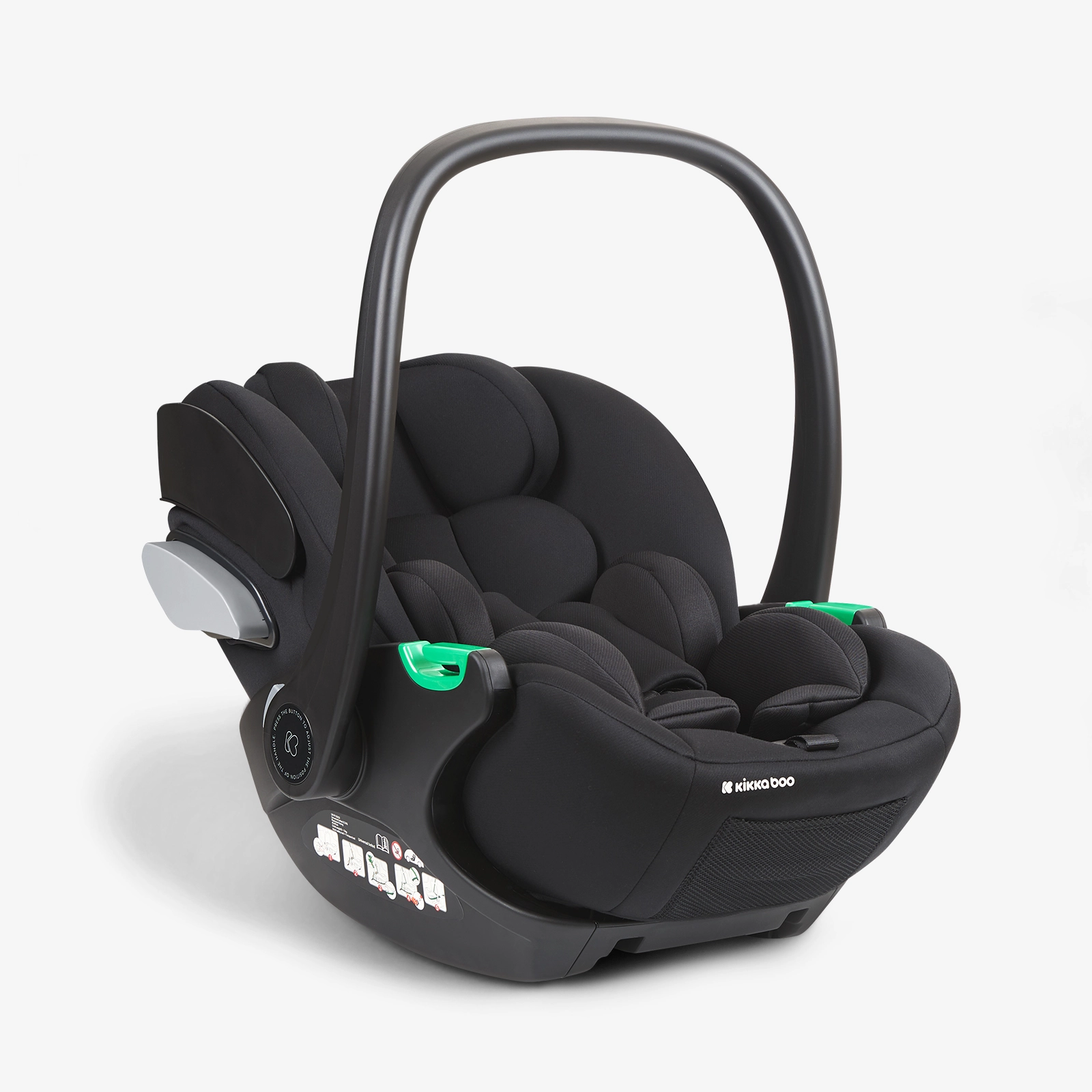 KikkaBoo® Otroški avtosedež / lupinica i-Trail i-SIZE (40-87 cm) Black (Kara/Lanah/Thea/Tiffany) KikkaBoo