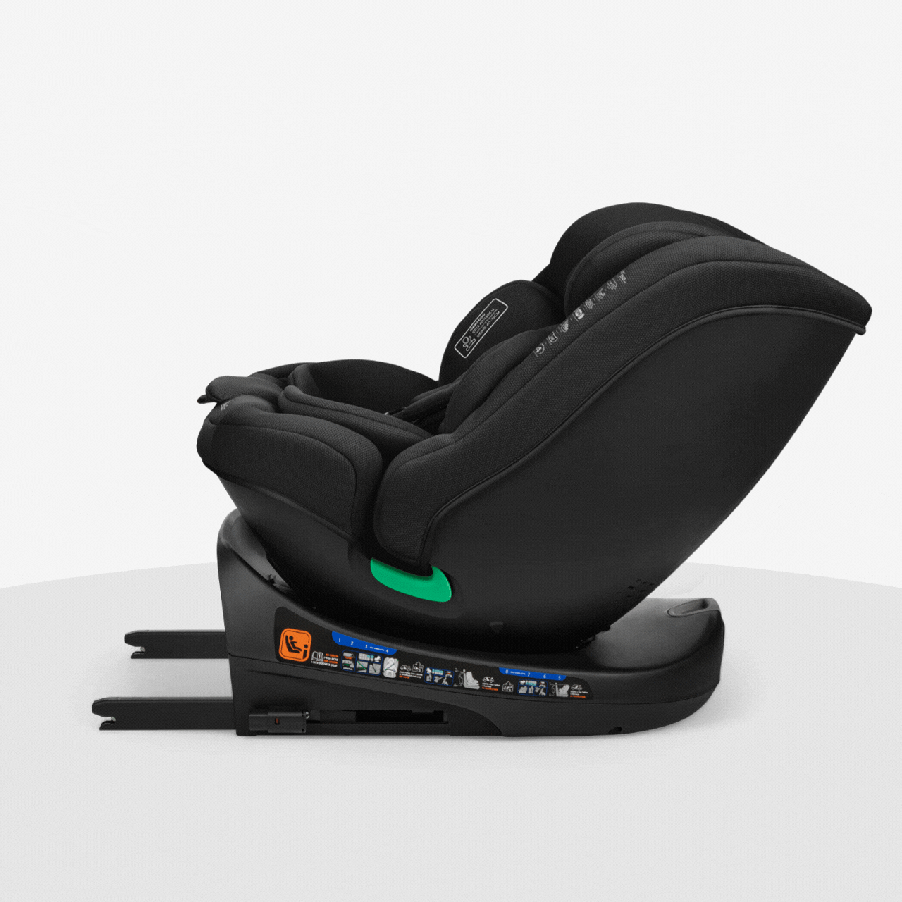 KikkaBoo® Otroški avtosedež 360 i-Round i-SIZE (40-150 cm) Black KikkaBoo