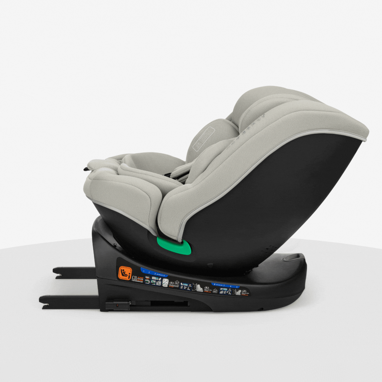 KikkaBoo® Otroški avtosedež 360 i-Round i-SIZE (40-150 cm) Light Grey KikkaBoo