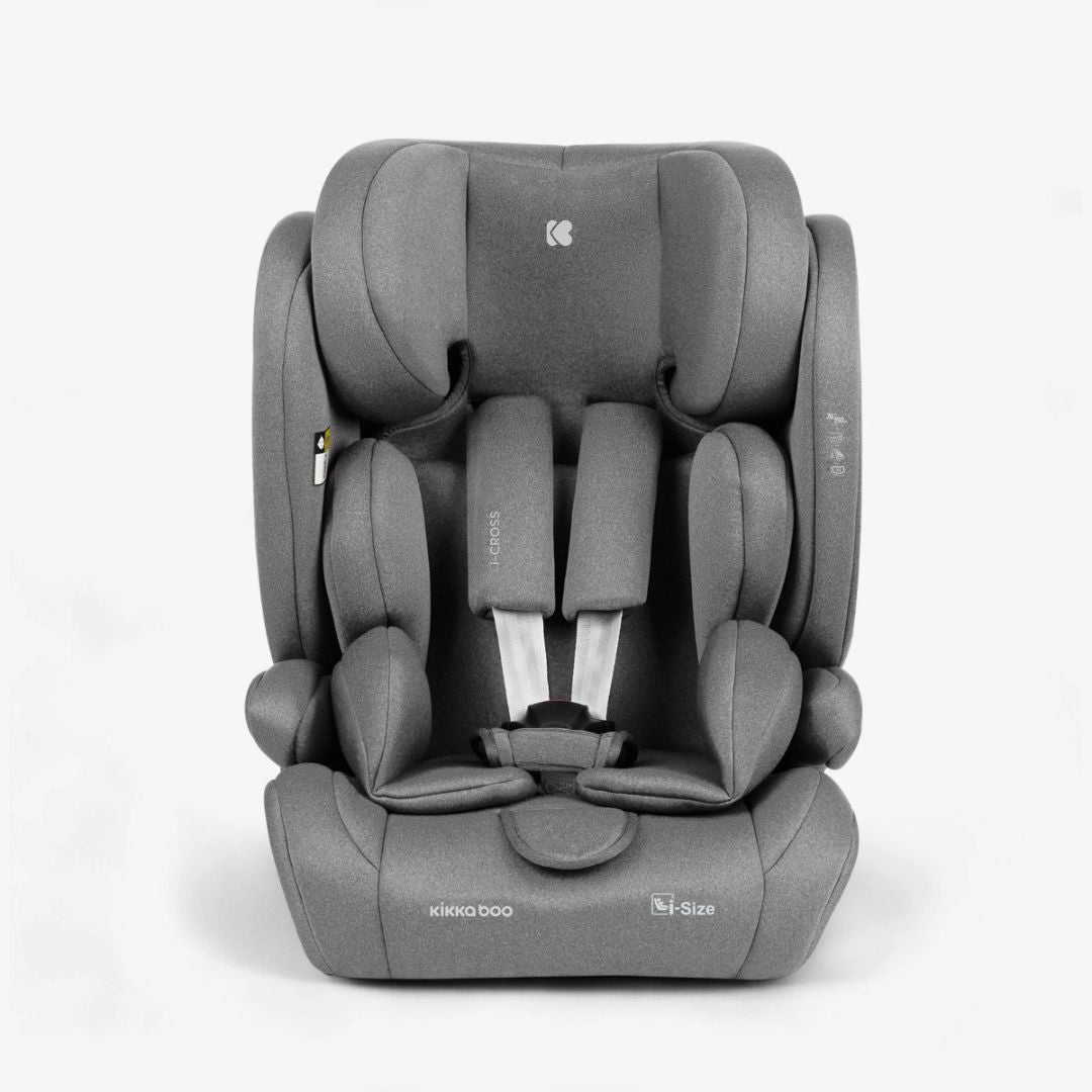 KikkaBoo® Otroški avtosedež i-Cross i-SIZE (76-150 cm) Light Grey KikkaBoo