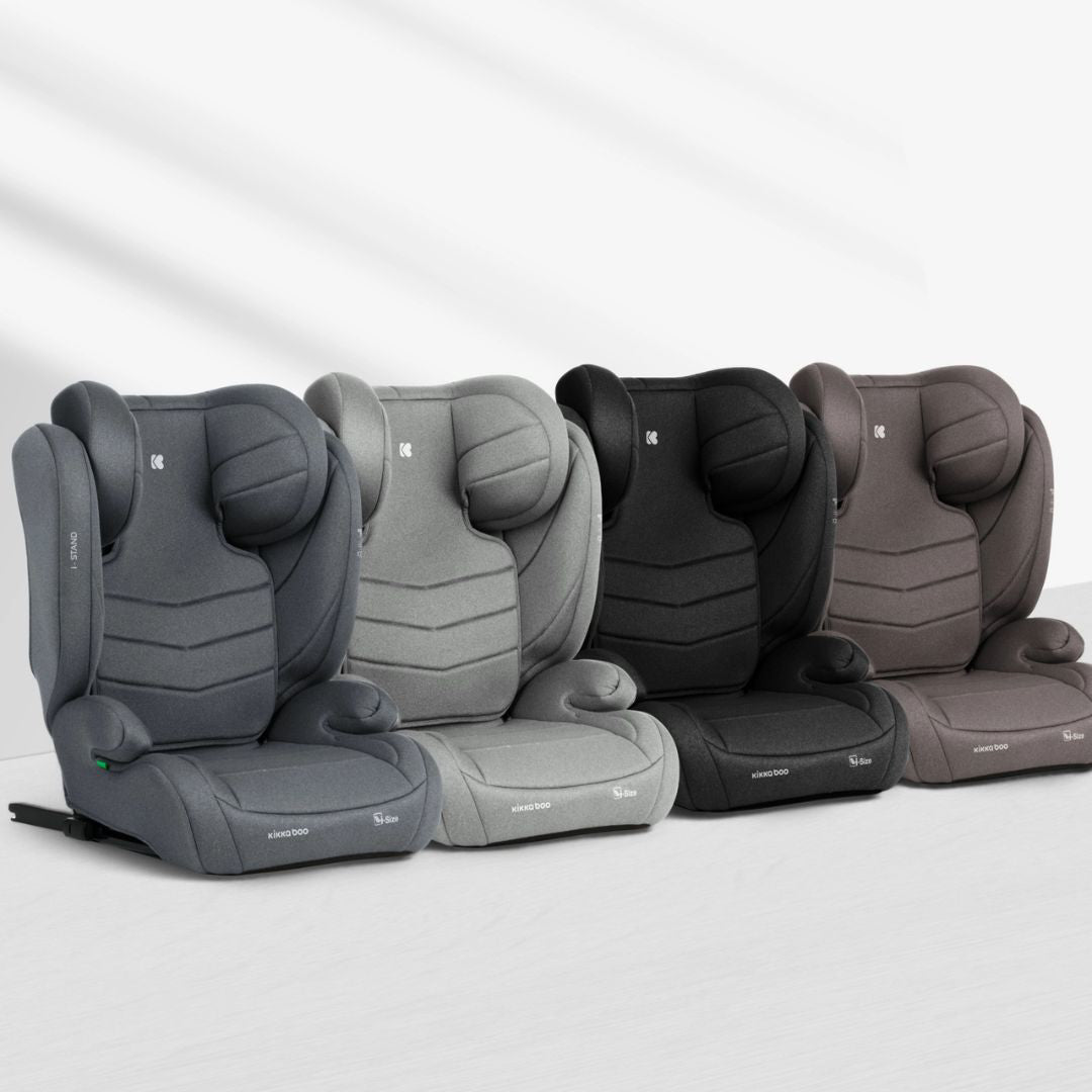 KikkaBoo® Otroški avtosedež i-Stand i-SIZE (100-150 cm) Brown KikkaBoo