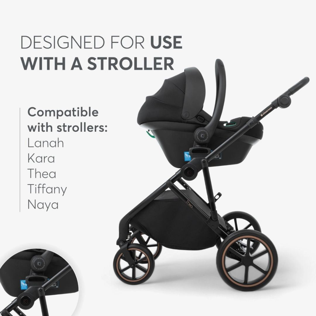 KikkaBoo® Otroški avtosedež / lupinica i-Prime i-SIZE (40-87 cm) Black (Kara/Lanah/Thea 2024/Tiffany, Naya) KikkaBoo