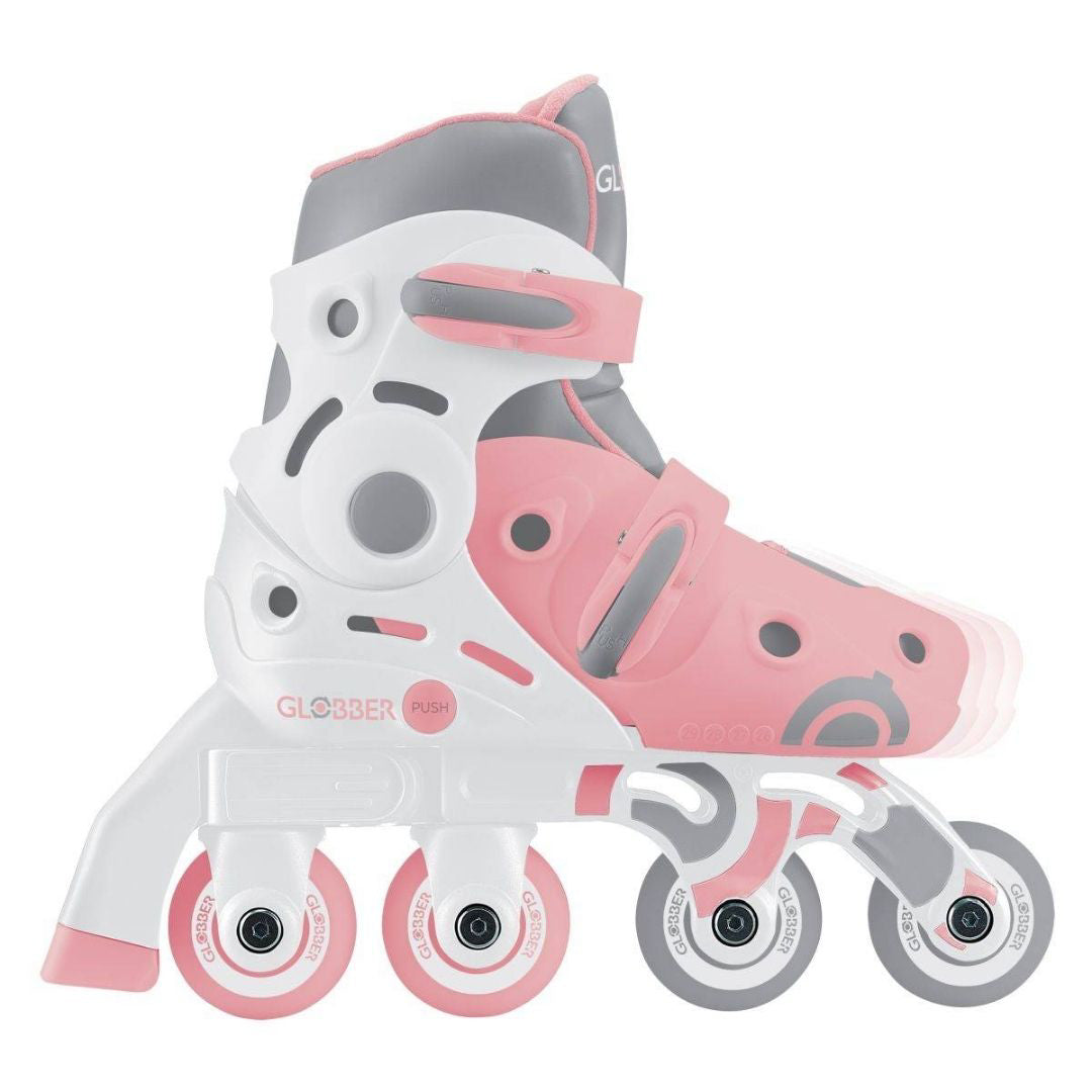 Globber® Rolerji Learning 2v1 S/M: 30-33 Pastel Pink Globber