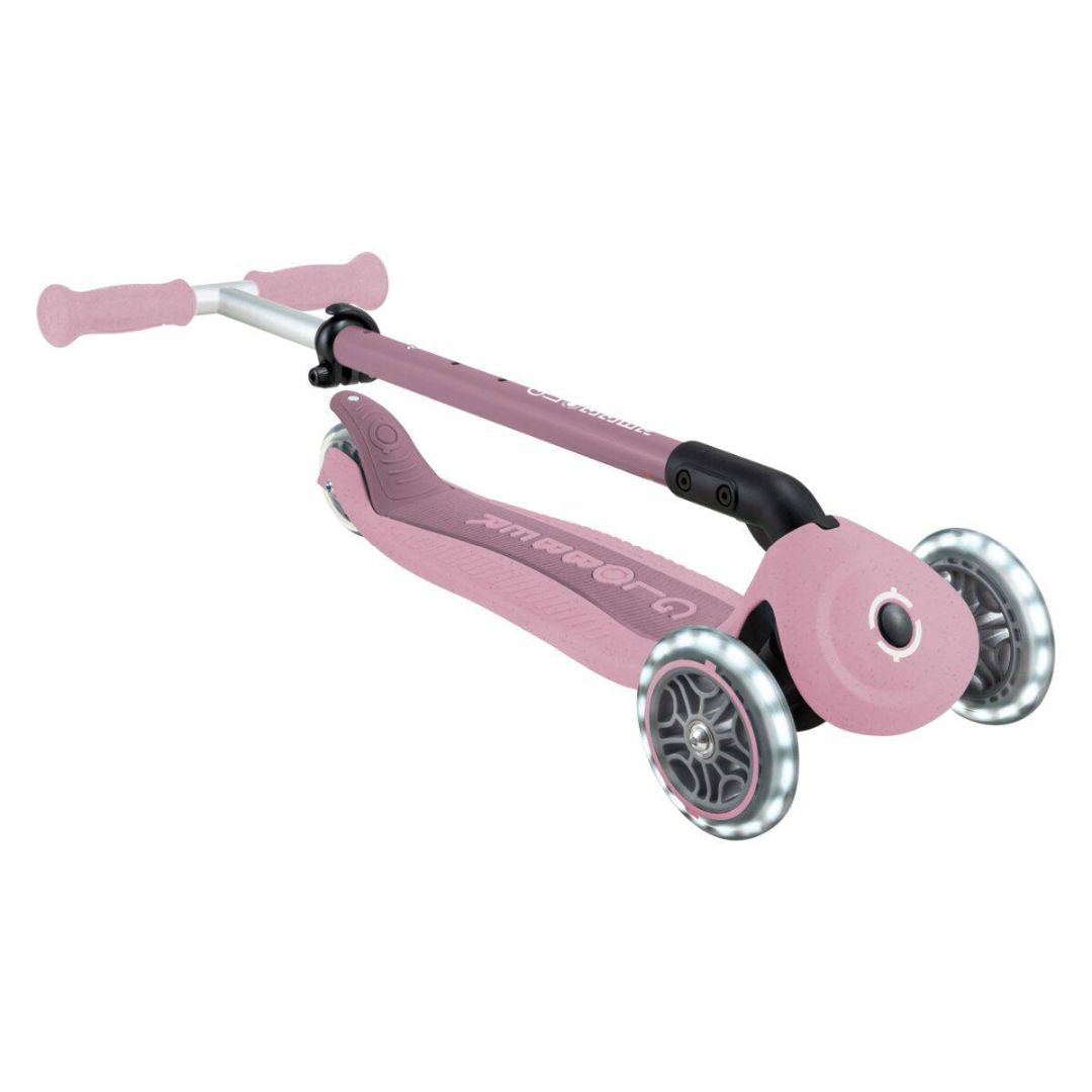 Globber® Zložljivi otroški skiro GO UP Active ECO s svetlečimi kolesi Berry Globber