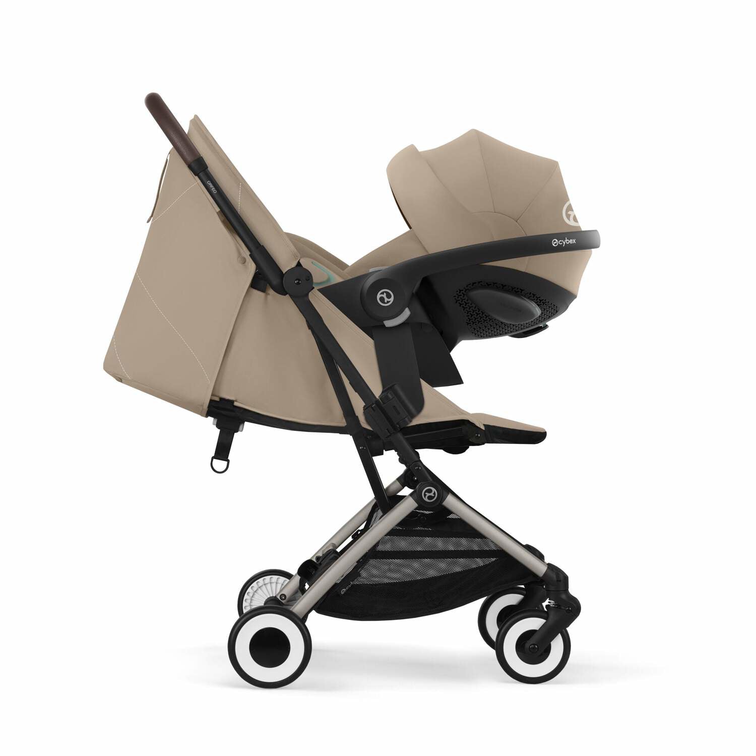 Cybex® Otroški voziček Orfeo (0-22kg) Almond Beige (Taupe Frame) Cybex