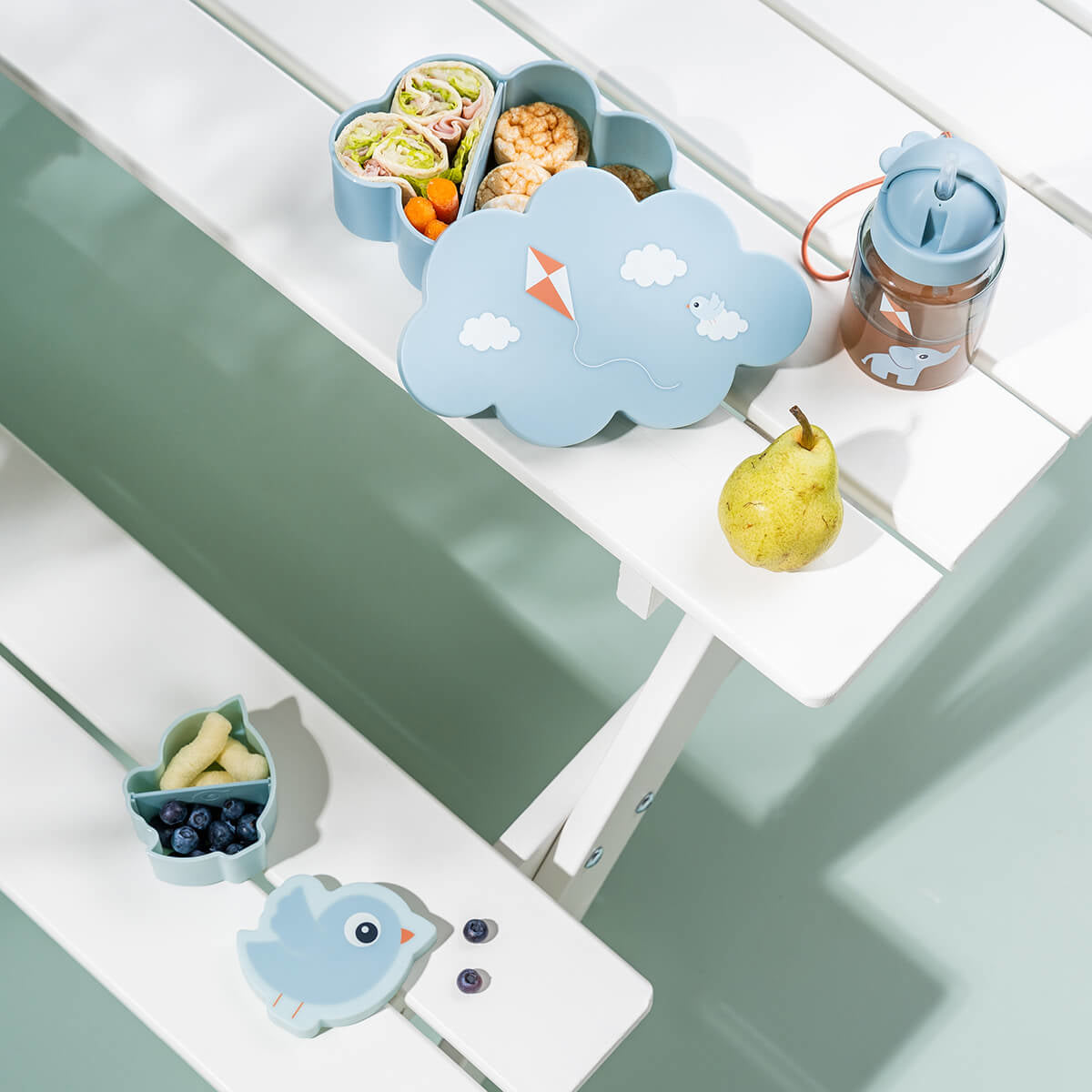 Done by Deer® Set za malico Playground Blue Done by Deer