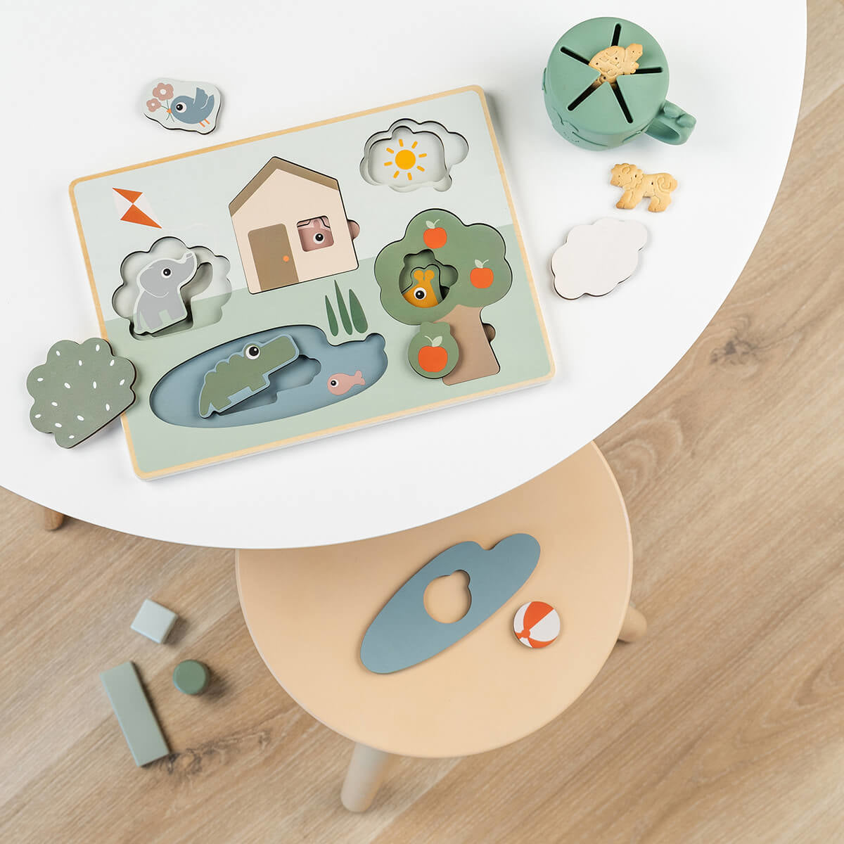 Done by Deer® Lesena sestavljanka Deer Friends Done by Deer