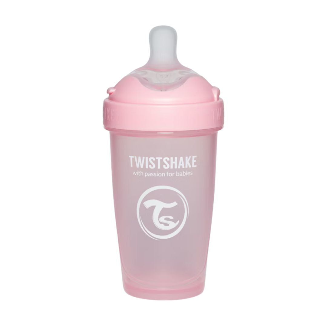 Twistshake® Steklenička PRO Double Anti-Colic 260ml Pastel Pastel Pink Twistshake