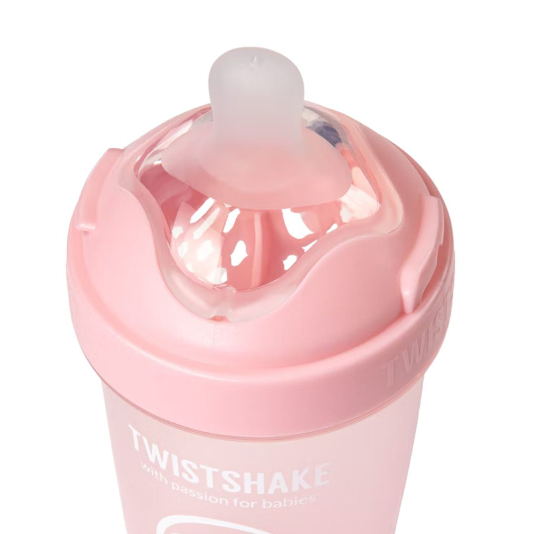 Twistshake® Steklenička PRO Double Anti-Colic 260ml Pastel Pastel Pink Twistshake