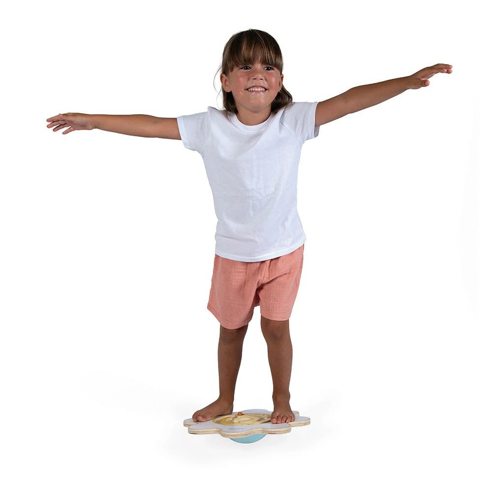 Janod® Leseni ravnotežni disk Flower Janod