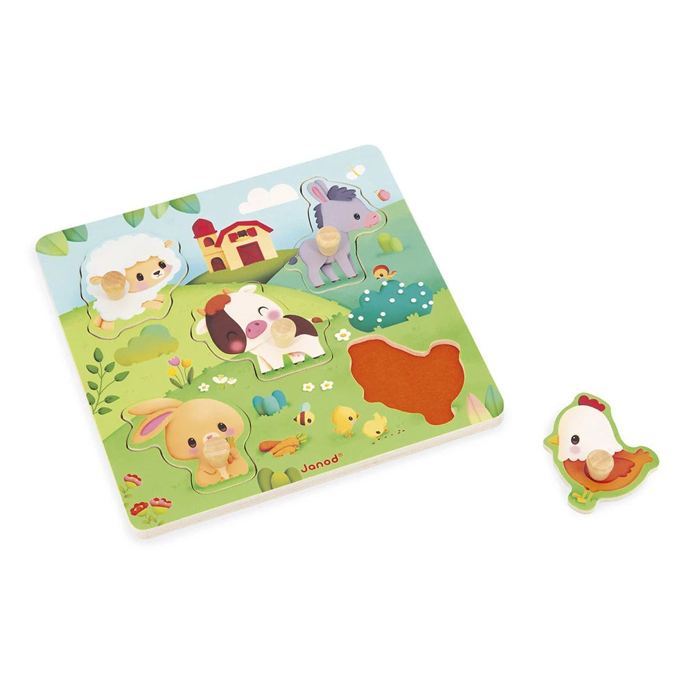 Janod® Lesene puzzle Farm Janod