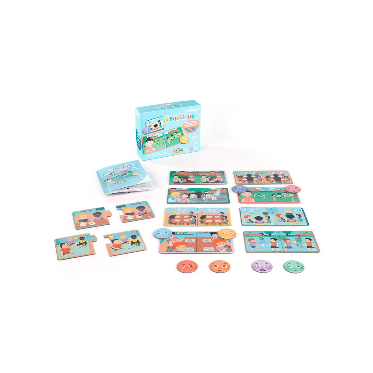 Miniland® Družabna igra za preprečevanje medvrstniškega nasilja "Emotiduos" Miniland