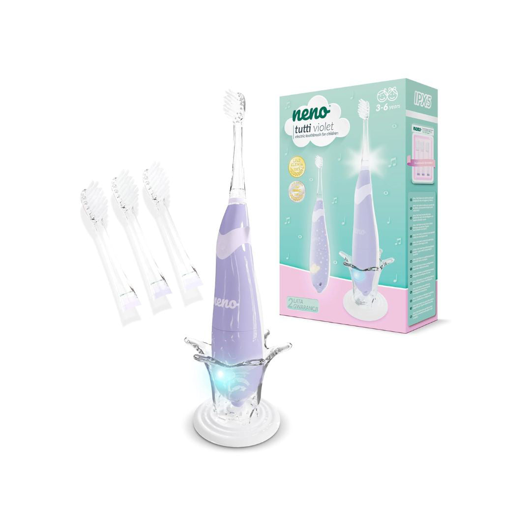Neno® Elektronska otroška zobna ščetka (3-6 let) Tutti Violet Neno