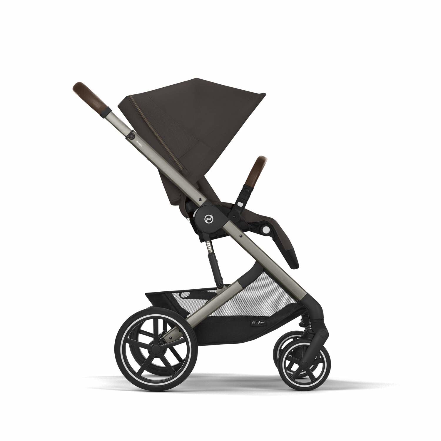 Cybex® Otroški voziček s košaro 2v1 Balios S Lux (0-22 kg) Chocolate Brown (Taupe Frame) Cybex