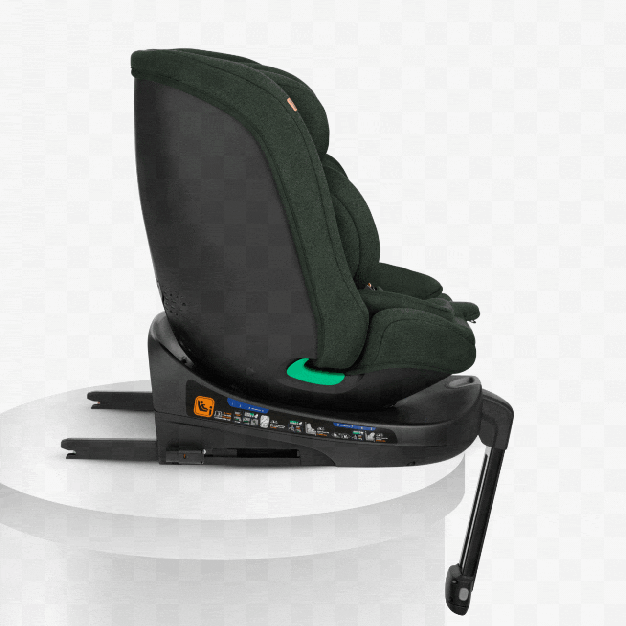 KikkaBoo® Otroški avtosedež 360 i-Secure i-SIZE (40-150 cm) Army Green KikkaBoo
