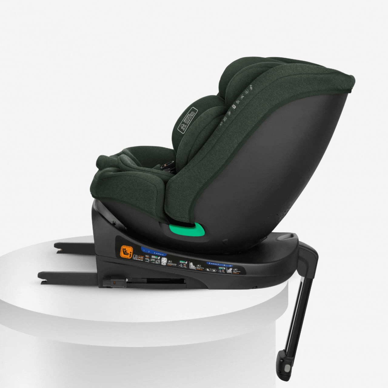 KikkaBoo® Otroški avtosedež 360 i-Secure i-SIZE (40-150 cm) Army Green KikkaBoo