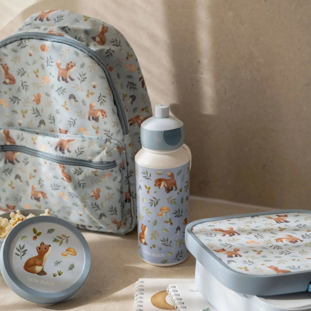 Little Dutch® Steklenička za pitje pop-up Forest Friends 400ml Little Dutch