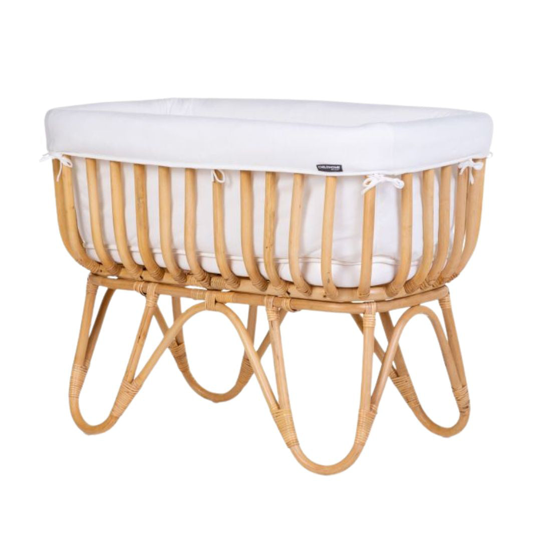 Childhome® Posteljica iz ratana in obloga Childhome