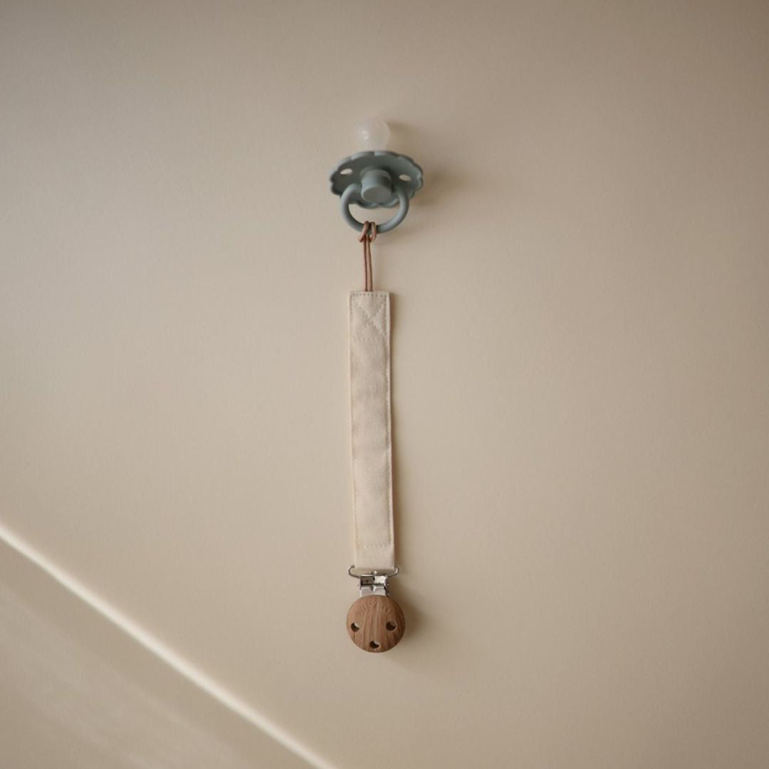 Mushie® Držalo za dudo 2 kos Blush/Cream Mushie