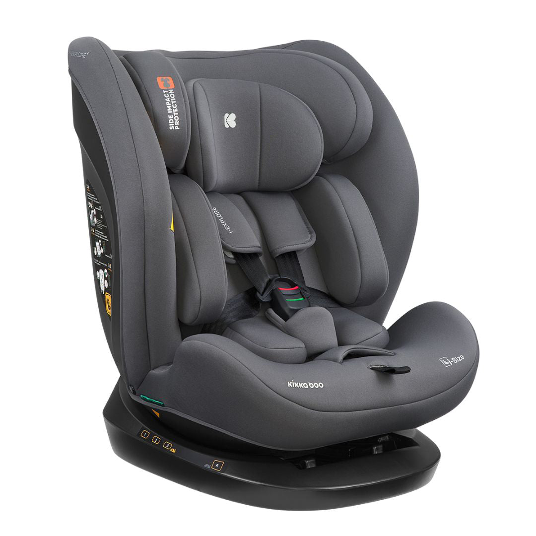 KikkaBoo® Otroški avtosedež 360° i-Explore 2 i-SIZE (40-150 cm) Grey KikkaBoo