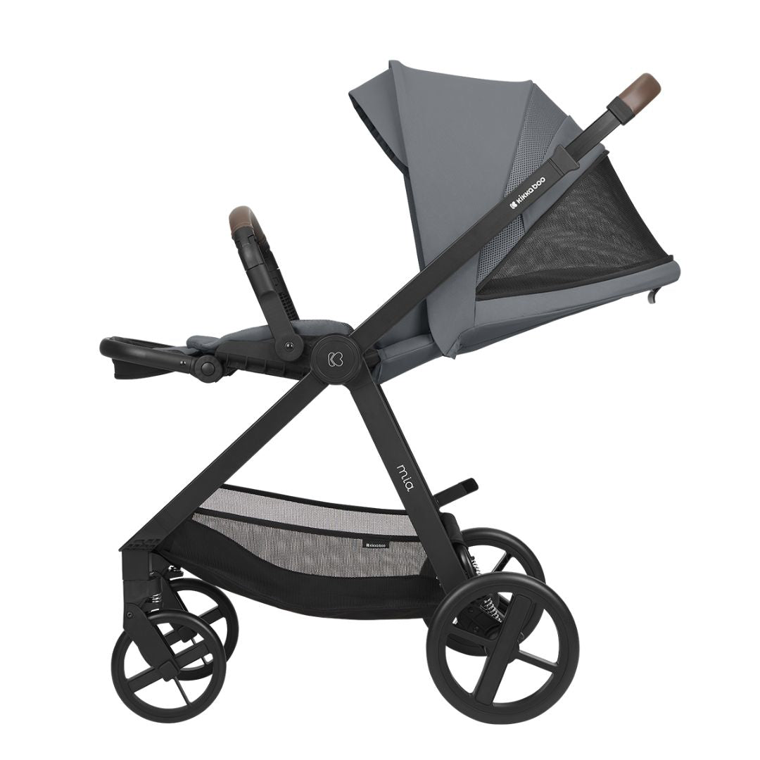 KikkaBoo® Otroški voziček s košaro 3v1 Mia Grey KikkaBoo