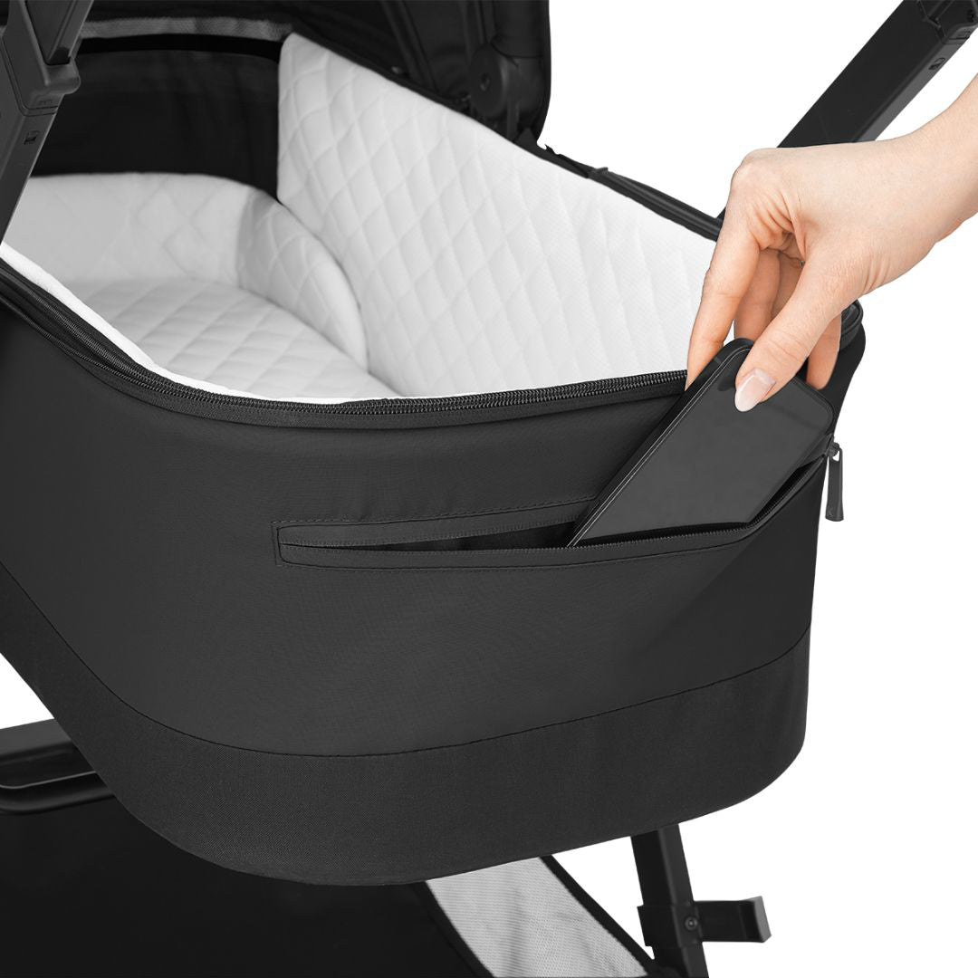 KikkaBoo® Otroški voziček s košaro 3v1 Mia Black KikkaBoo