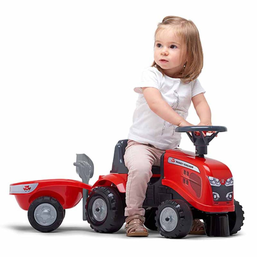 Falk® Poganjalček traktor Massey Ferguson s prikolico Falk
