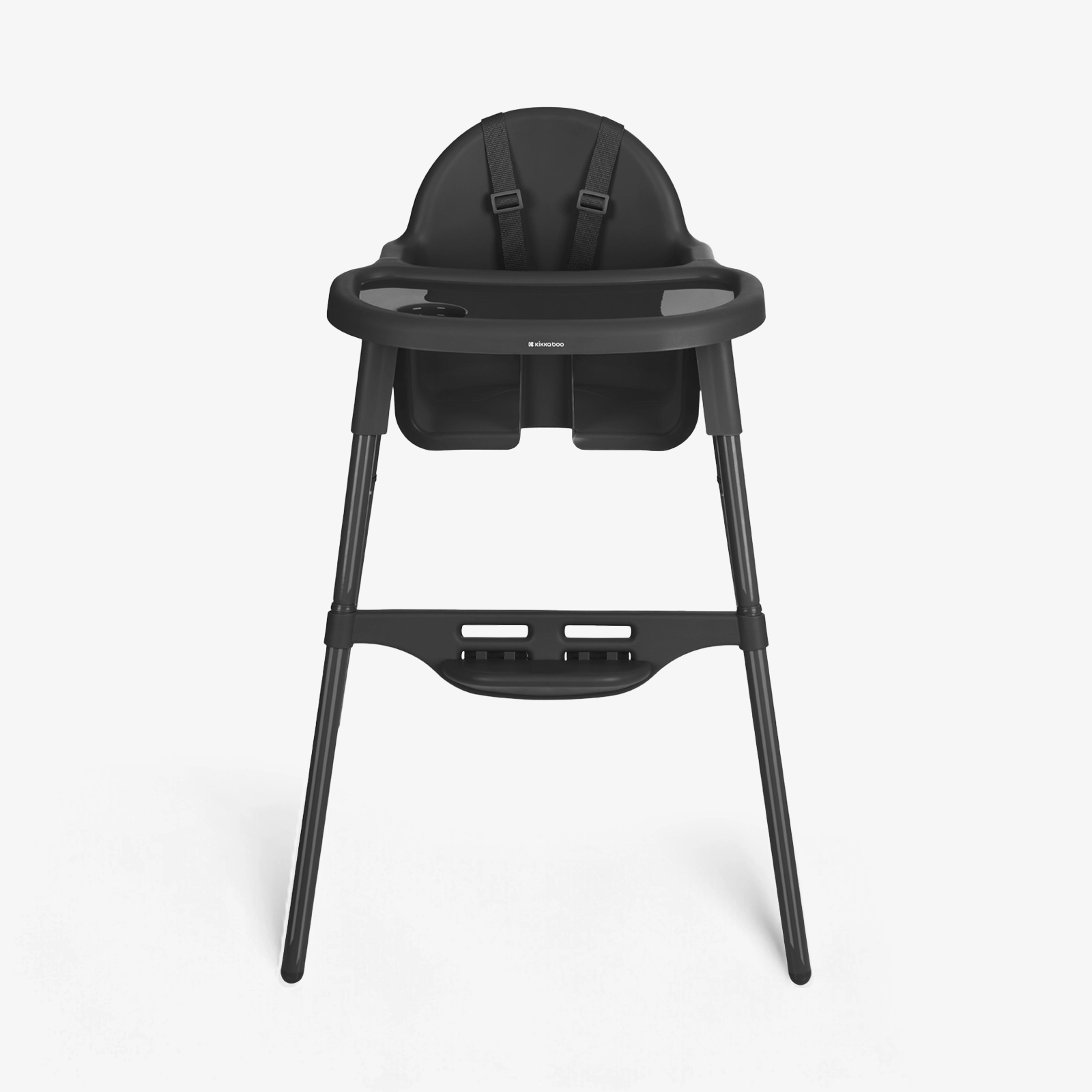 KikkaBoo® Otroški stol za hranjenje 2v1 Jammy Black KikkaBoo