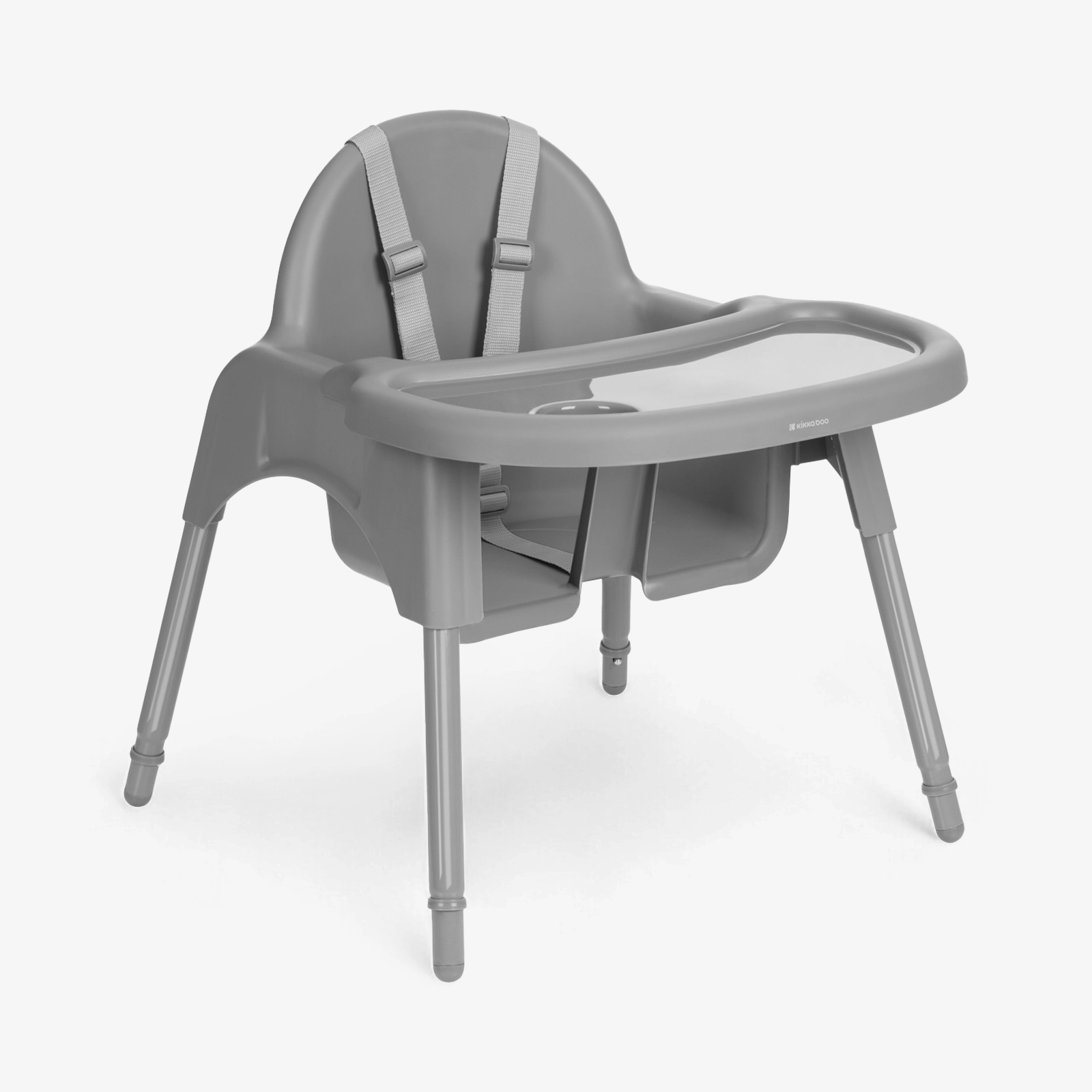 KikkaBoo® Otroški stol za hranjenje 2v1 Jammy Grey KikkaBoo