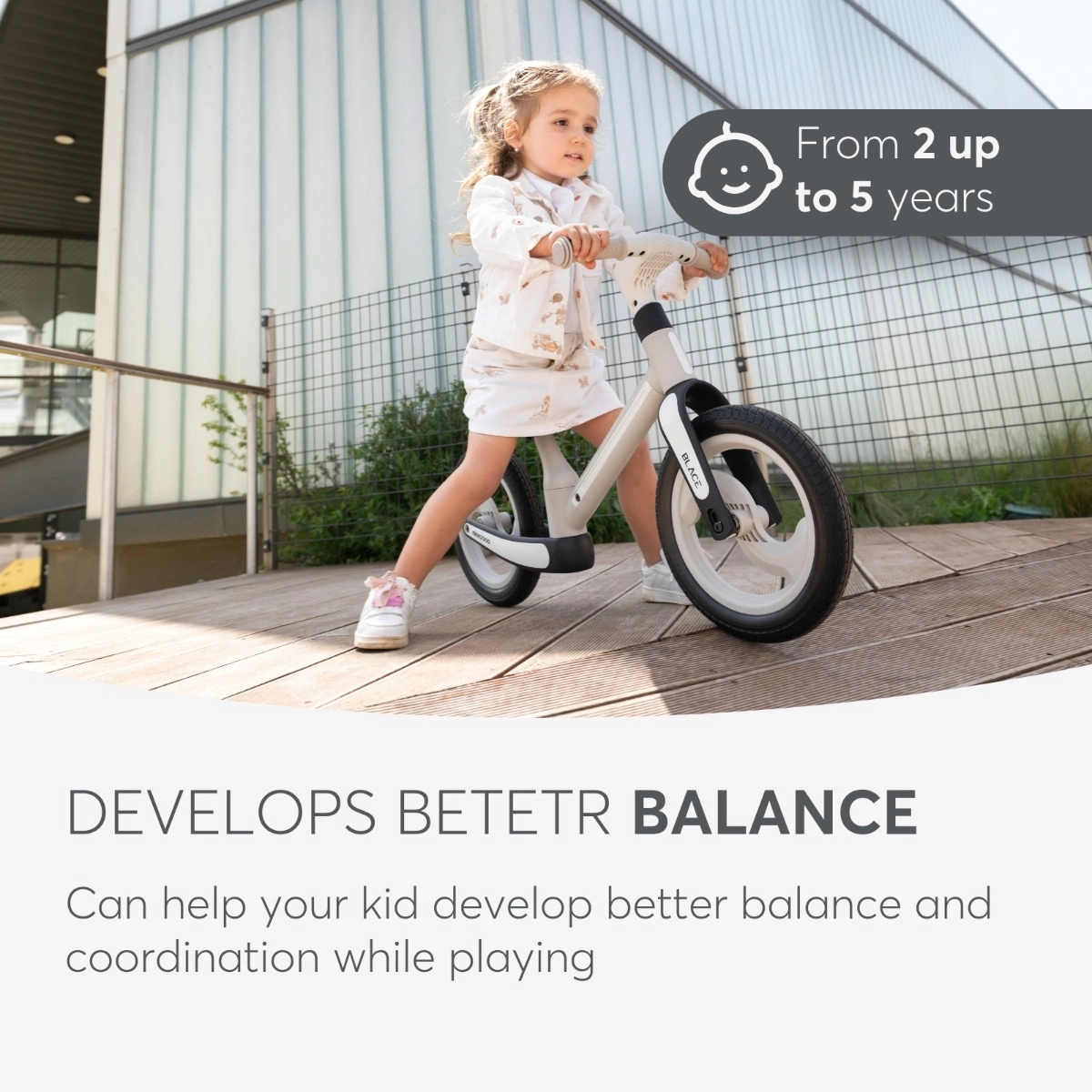 KikkaBoo® Otroški poganjalec Blace Army Green KikkaBoo