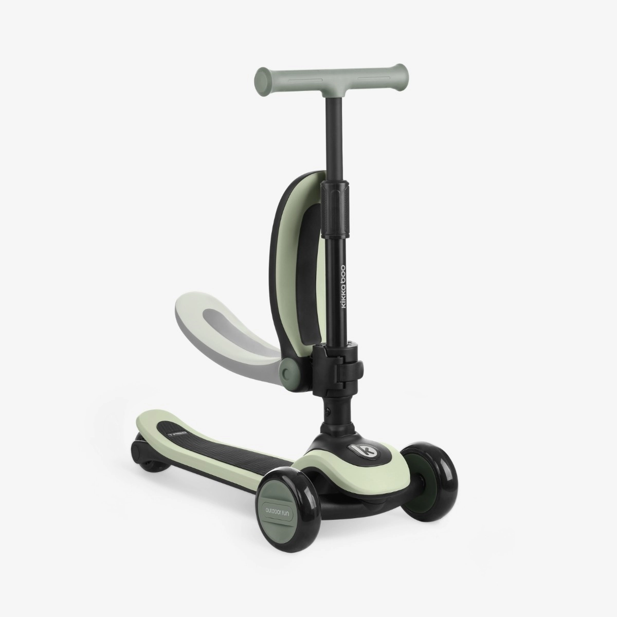 KikkaBoo® Otroški poganjalec/skiro 2v1 Treo Mint KikkaBoo