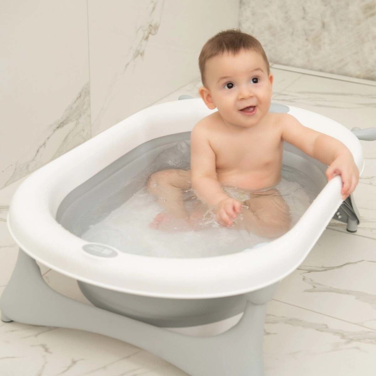 KikkaBoo® Zložljiva banjica Foldy Grey KikkaBoo