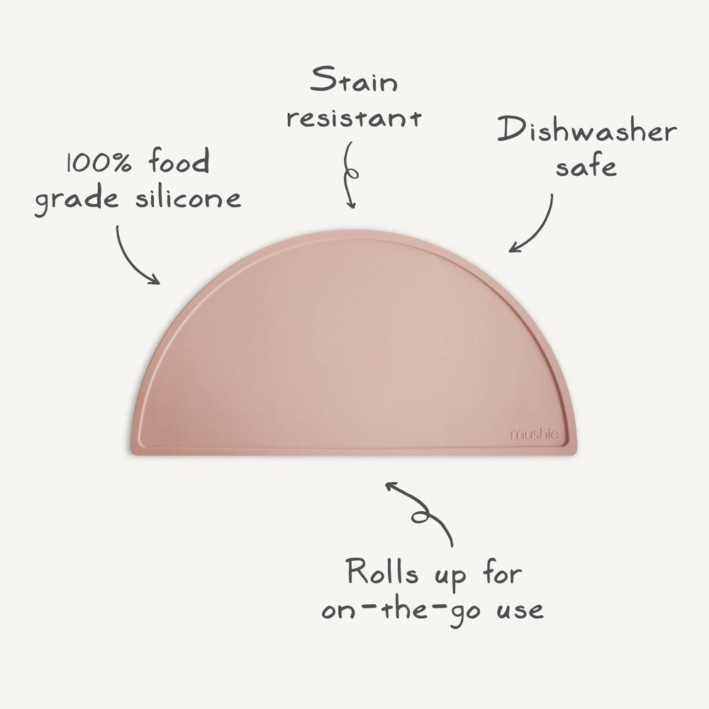 Mushie® Silikonska podloga za hranjenje Bows Mushie