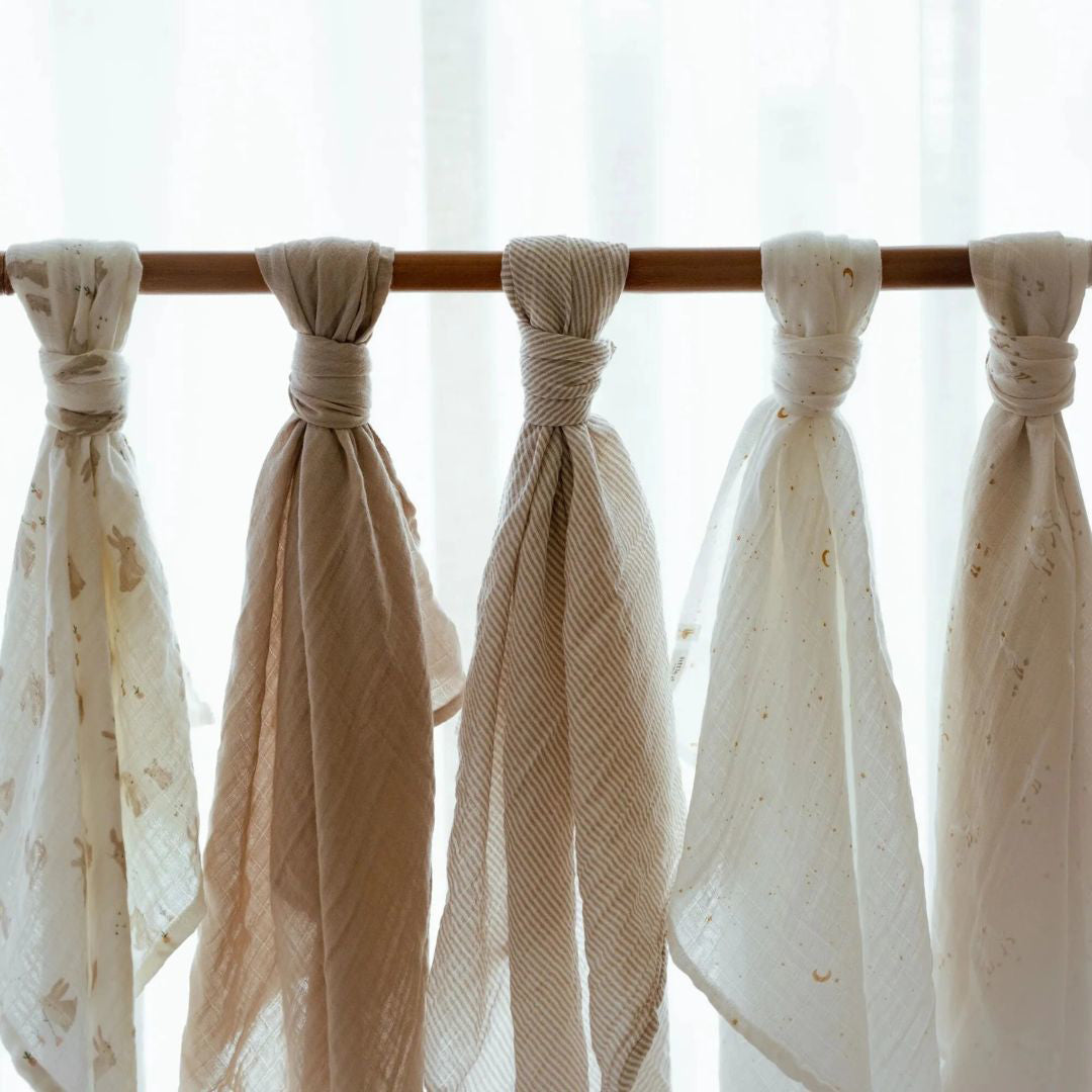 Little Dutch® Komplet 2 tetra pleničk Baby Bunny 70x70 Little Dutch