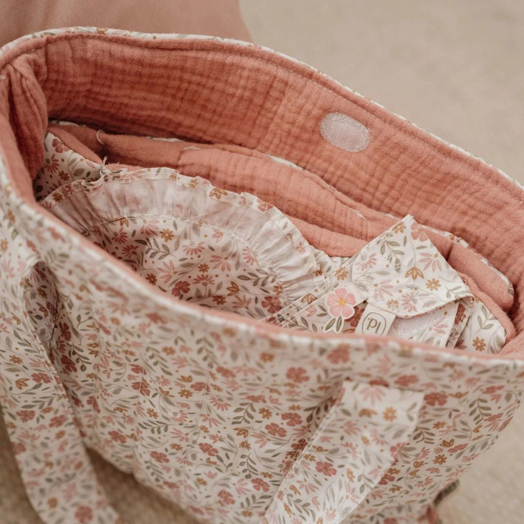 Little Dutch® Previjalna torba za punčke Soft Flowers Little Dutch