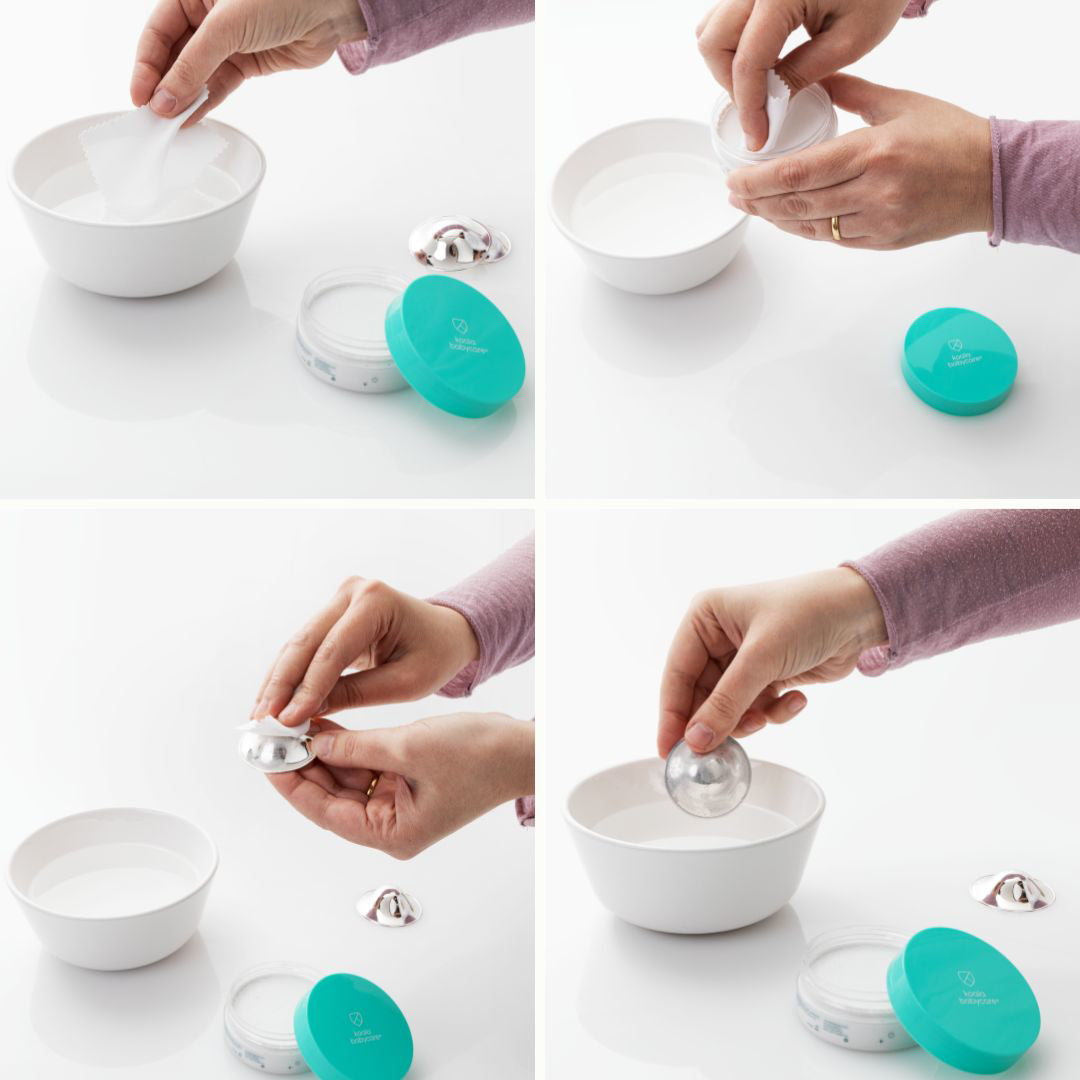 Koala Babycare® Set Cups & Care za doječe mamice Trilaminate Silver Regular Koala Babycare