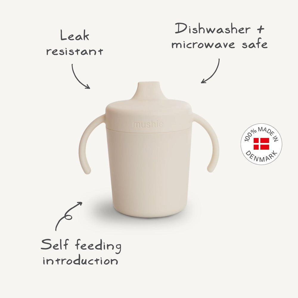 Mushie® Kozarček za učenje pitja Sippy Cup Twilight Blue Mushie