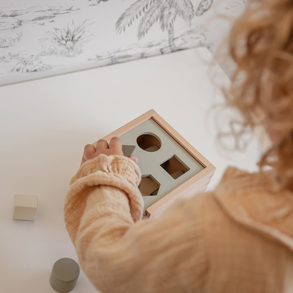 Label Label® Shape Sorting Box Olive Green