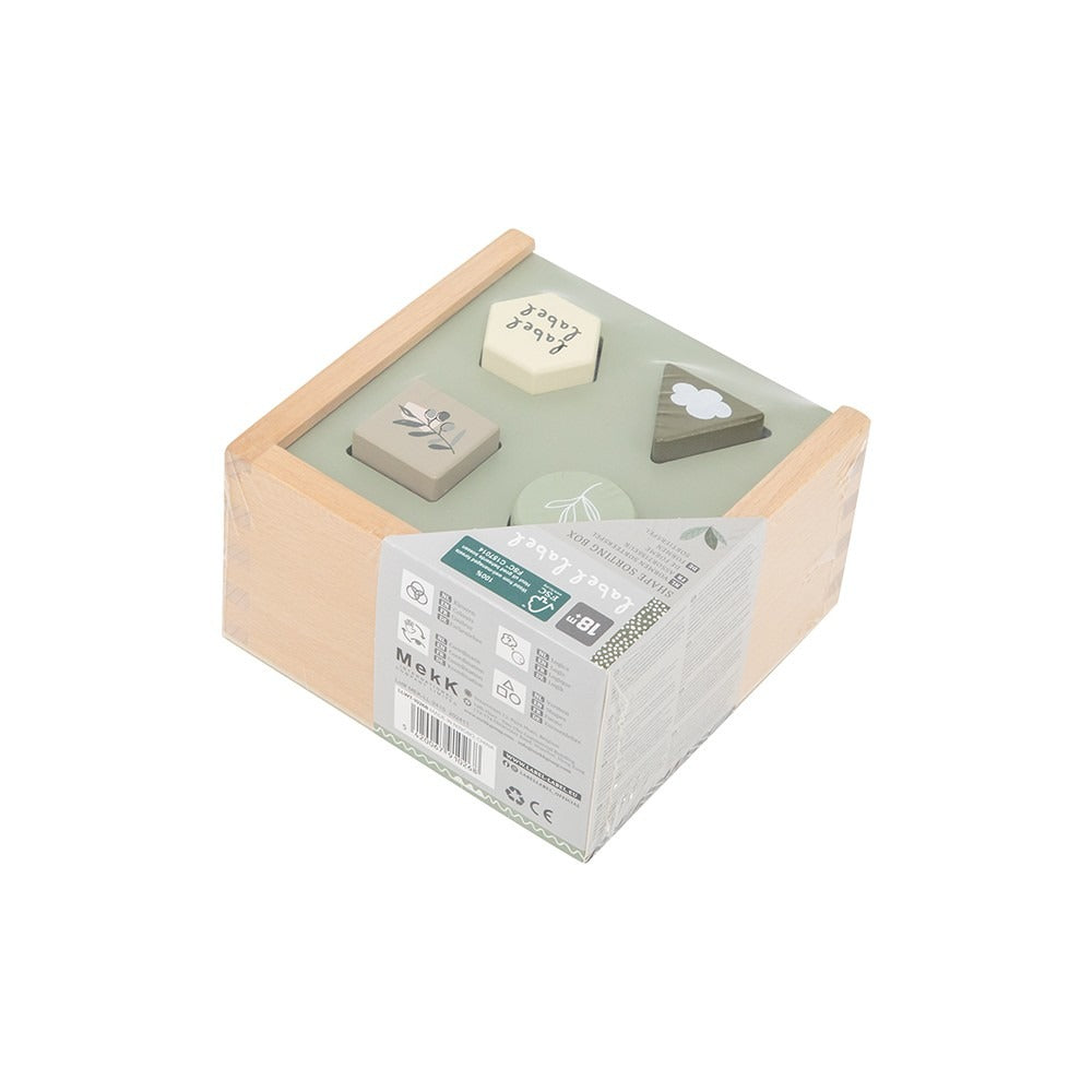 Label Label® Shape Sorting Box Olive Green