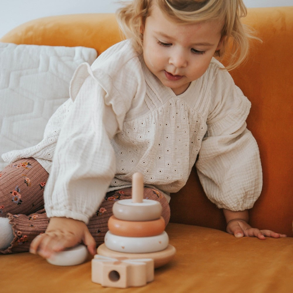 Label Label® Lesena natikanka Little Rings Nougat Label Label