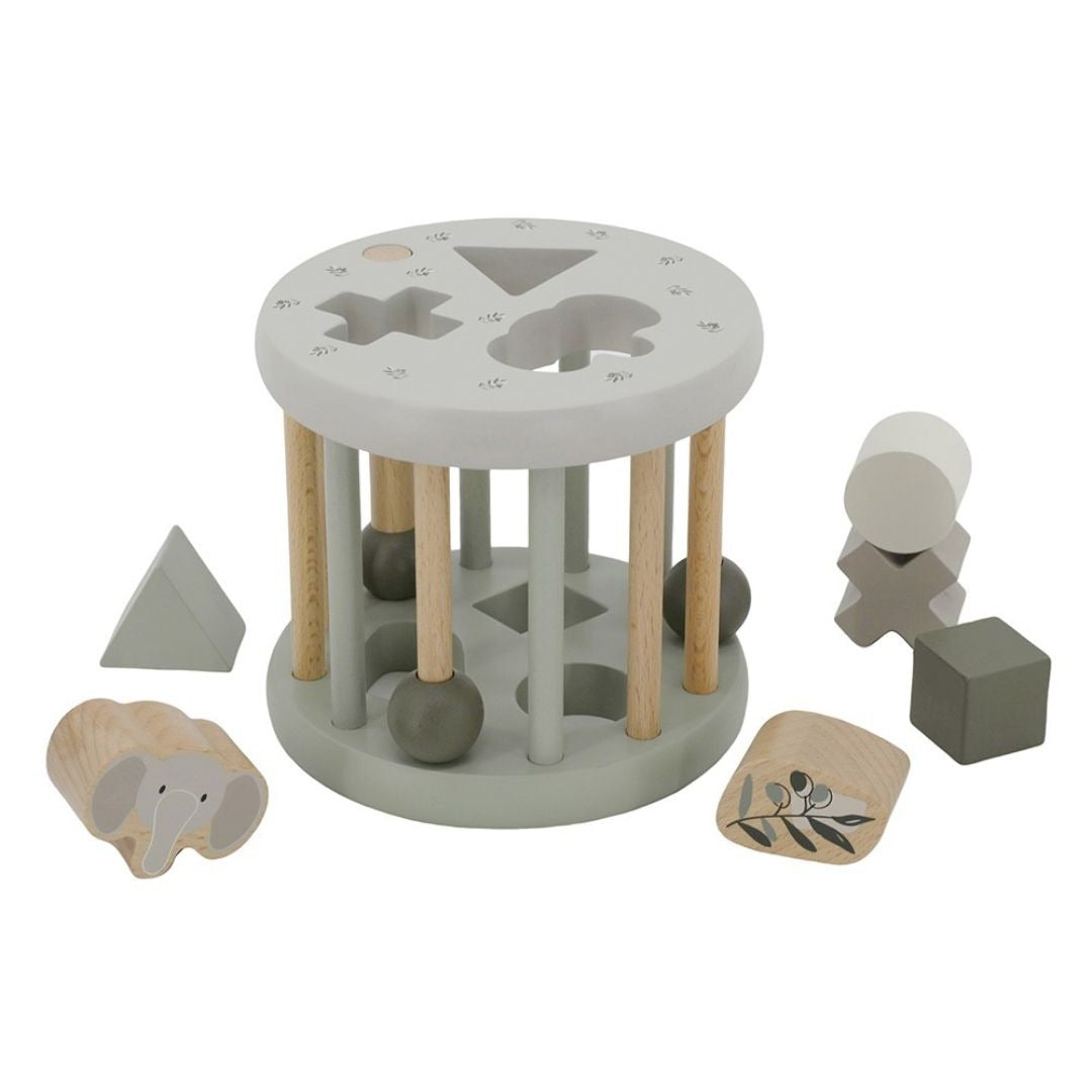 Label Label® Drveni aktivnostni valj Olive Green