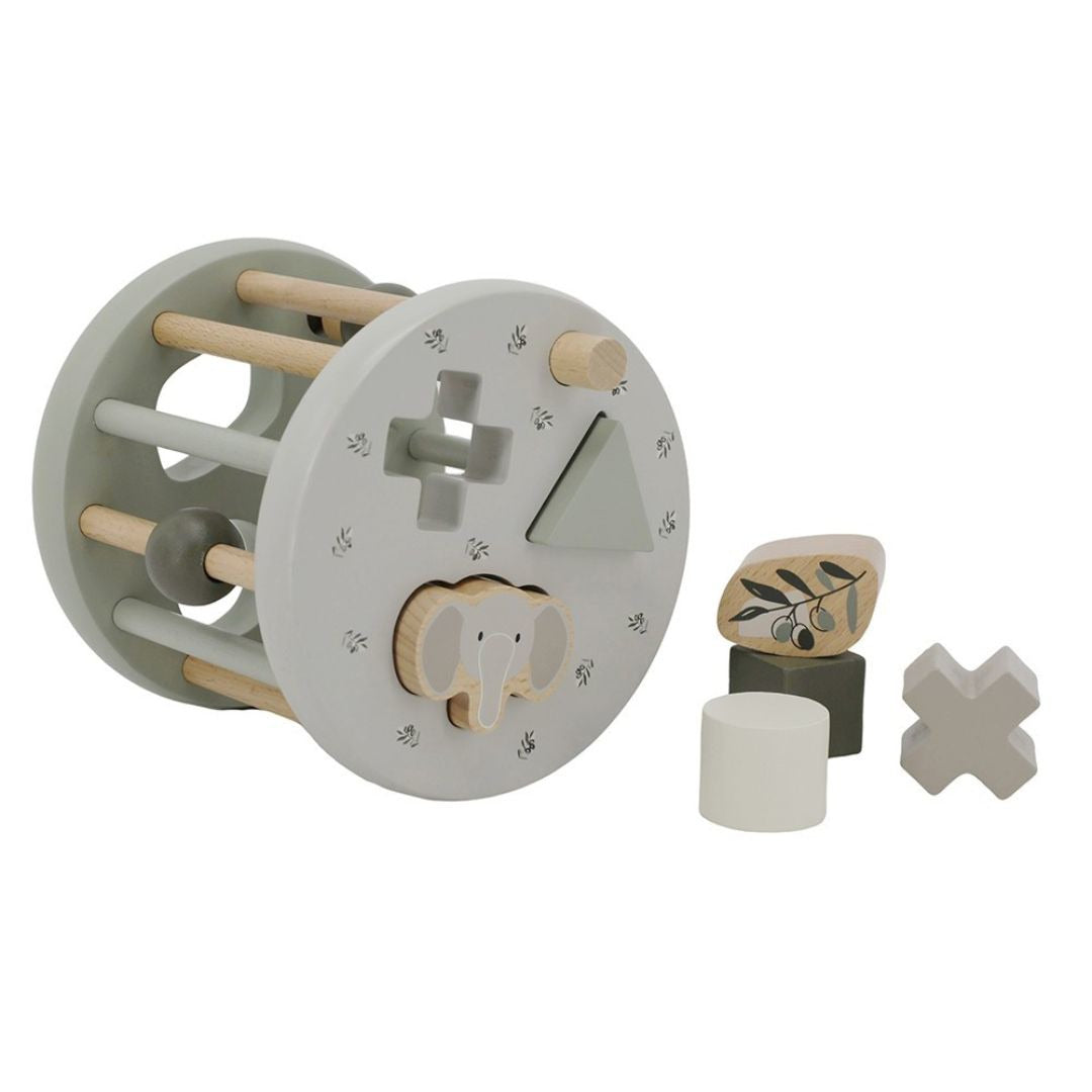 Label Label® Drveni aktivnostni valj Olive Green