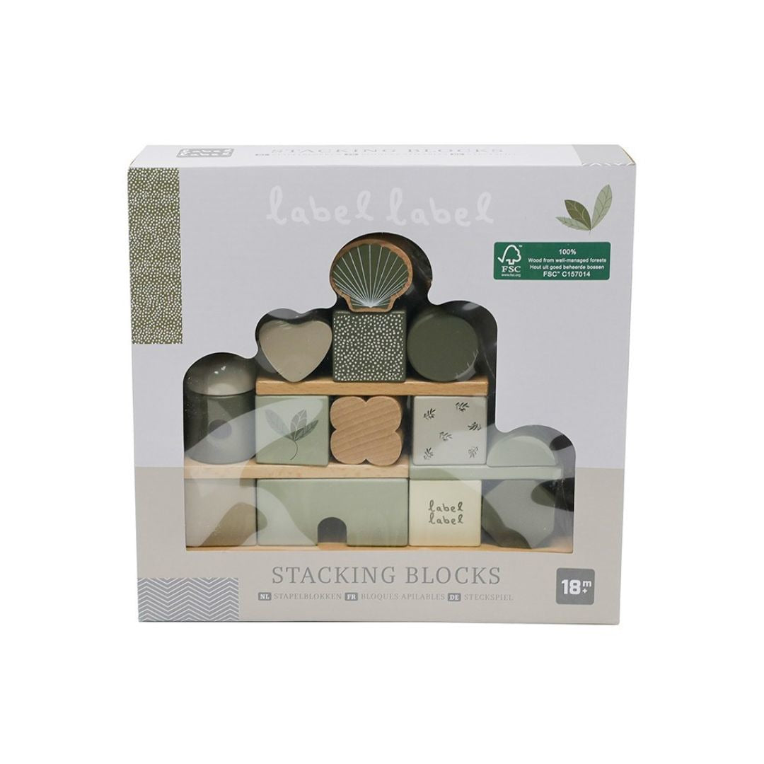 Label Label® Drvena didaktička kućica House Olive Green