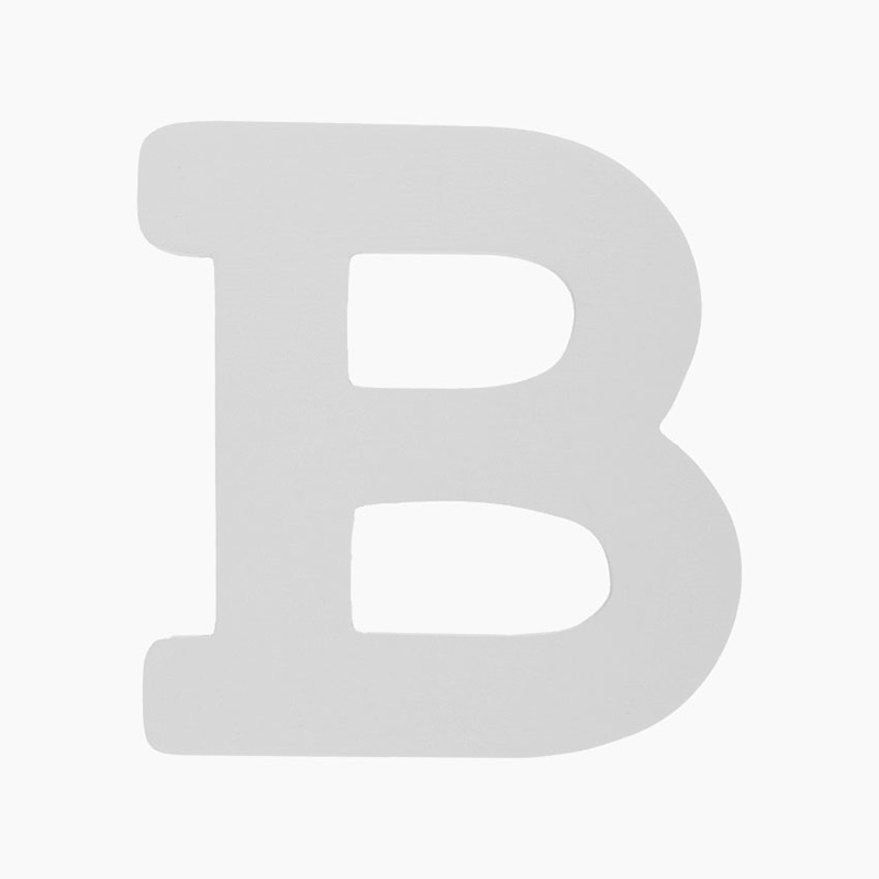 Slika za BamBam® Drvena slova Bijela - B