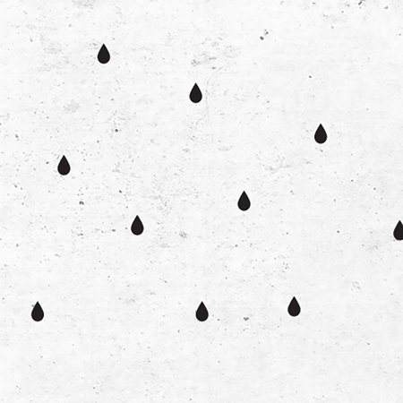 Pick Art Design® Zidne naljepnice Kapljice kiše Crna