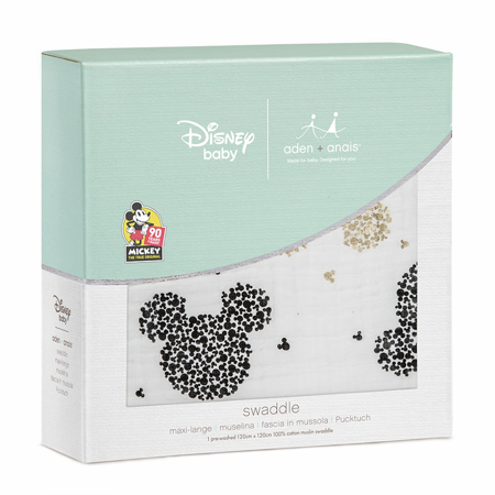 Aden+Anais® Lange en mousseline de coton Disney Mickey's 90th 120x120